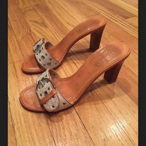 Previously worn high heel COACH shoes